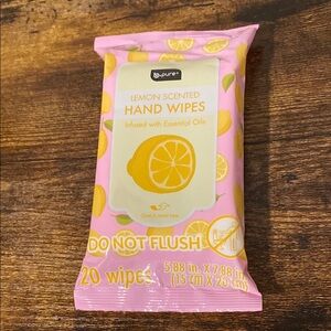 b.pure Lemon Scented Hand Wipes